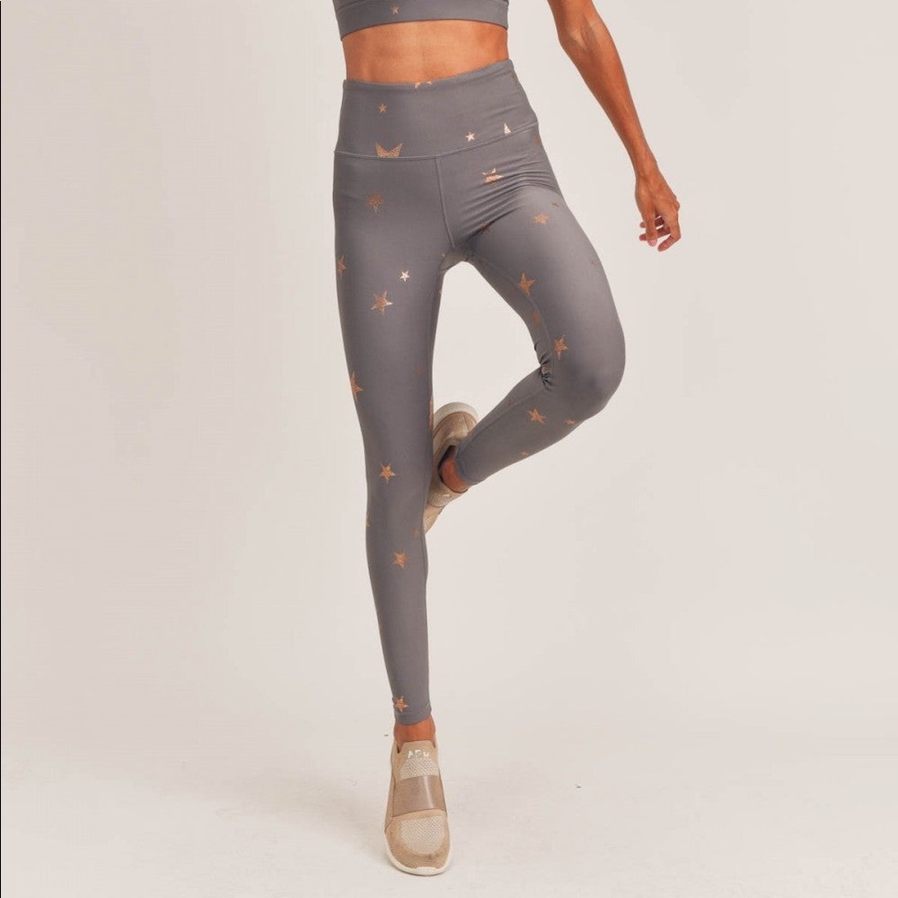 Copper Star Foil Highwaist Leggings
